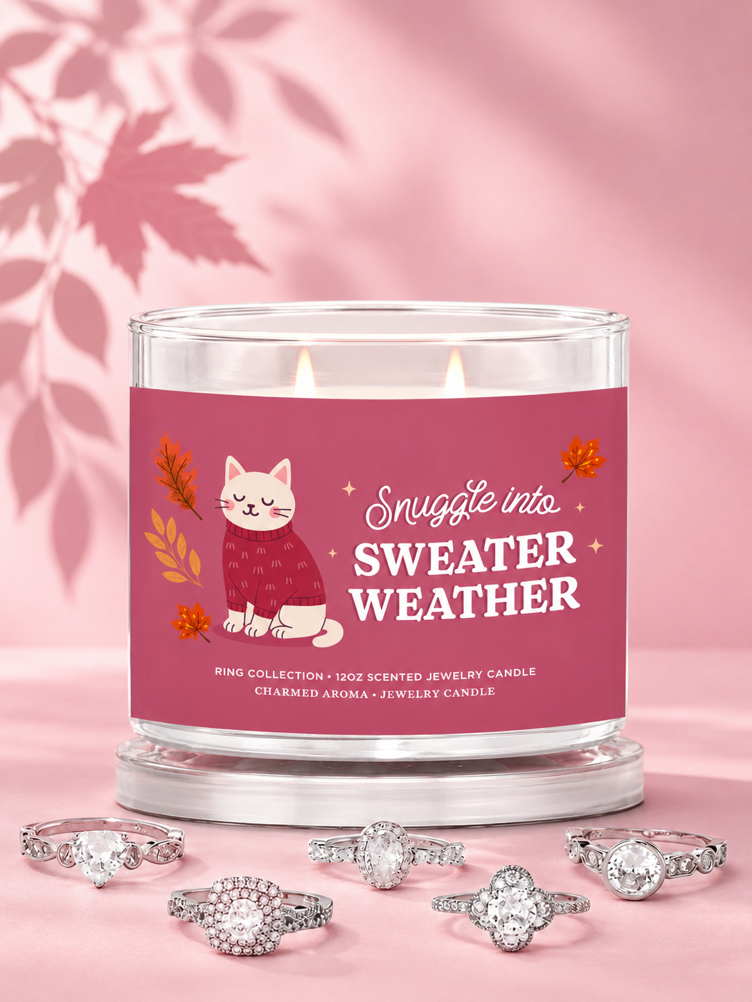 Snuggle Into Sweater Weather Candle - Ring Collection